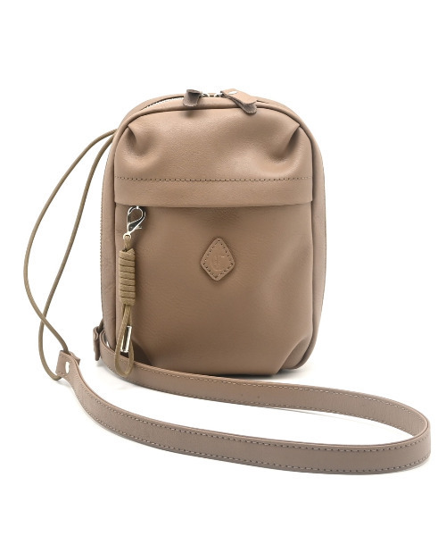 CLEDRAN（クレドラン）の「【コードチャーム付 本革】CL3969 RESI PARACORD MINI SHOULDER（ショルダーバッグ・レディース・ダークベージュ/ブルーグレー/シルバー/グレー・FREE）」の3枚目の写真