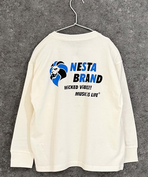 NESTA BRAND(ネスタブランド)の「【NESTA BRAND/ネスタブランド】 オーバーサイズ ロンT(NES16-00)(Tシャツ/カットソー・キッズ・チャコールグレー/ブラック系その他/オフホワイト/ホワイト系その他/グレー系その他/ブラック/杢グレー/グレー系その他2・150cm/140cm/130cm/120cm/160cm/110cm)」の1枚目の写真