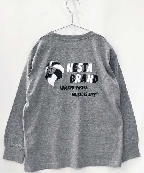 NESTA BRAND(ネスタブランド)の「【NESTA BRAND/ネスタブランド】 オーバーサイズ ロンT(NES16-00)(Tシャツ/カットソー・キッズ・チャコールグレー/ブラック系その他/オフホワイト/ホワイト系その他/グレー系その他/ブラック/杢グレー/グレー系その他2・150cm/140cm/130cm/120cm/160cm/110cm)」の10枚目の写真