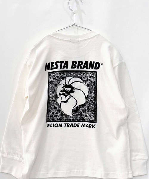 NESTA BRAND(ネスタブランド)の「【NESTA BRAND/ネスタブランド】 オーバーサイズ ロンT(NES16-00)(Tシャツ/カットソー・キッズ・チャコールグレー/ブラック系その他/オフホワイト/ホワイト系その他/グレー系その他/ブラック/杢グレー/グレー系その他2・150cm/140cm/130cm/120cm/160cm/110cm)」の13枚目の写真
