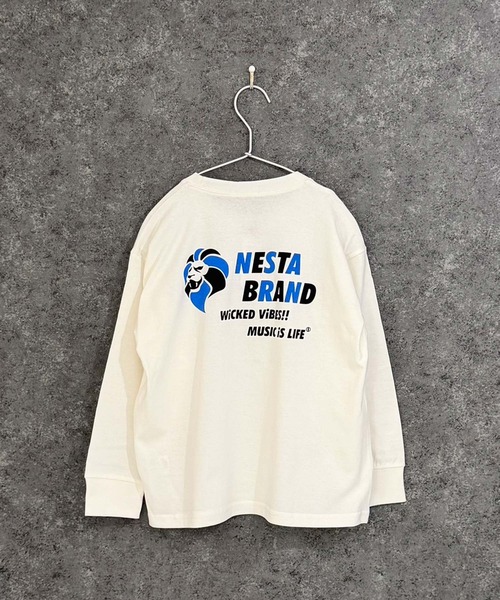 NESTA BRAND(ネスタブランド)の「【NESTA BRAND/ネスタブランド】 オーバーサイズ ロンT(NES16-00)(Tシャツ/カットソー・キッズ・チャコールグレー/ブラック系その他/オフホワイト/ホワイト系その他/グレー系その他/ブラック/杢グレー/グレー系その他2・150cm/140cm/130cm/120cm/160cm/110cm)」の17枚目の写真