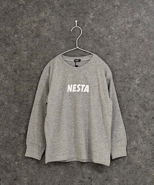 NESTA BRAND(ネスタブランド)の「【NESTA BRAND/ネスタブランド】 オーバーサイズ ロンT(NES16-00)(Tシャツ/カットソー・キッズ・チャコールグレー/ブラック系その他/オフホワイト/ホワイト系その他/グレー系その他/ブラック/杢グレー/グレー系その他2・150cm/140cm/130cm/120cm/160cm/110cm)」の20枚目の写真