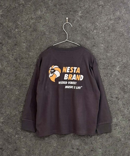 NESTA BRAND(ネスタブランド)の「【NESTA BRAND/ネスタブランド】 オーバーサイズ ロンT(NES16-00)(Tシャツ/カットソー・キッズ・チャコールグレー/ブラック系その他/オフホワイト/ホワイト系その他/グレー系その他/ブラック/杢グレー/グレー系その他2・150cm/140cm/130cm/120cm/160cm/110cm)」の21枚目の写真