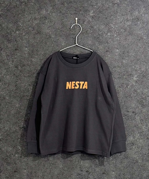 NESTA BRAND(ネスタブランド)の「【NESTA BRAND/ネスタブランド】 オーバーサイズ ロンT(NES16-00)(Tシャツ/カットソー・キッズ・チャコールグレー/ブラック系その他/オフホワイト/ホワイト系その他/グレー系その他/ブラック/杢グレー/グレー系その他2・150cm/140cm/130cm/120cm/160cm/110cm)」の22枚目の写真