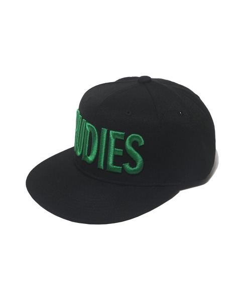 RUDIE'S（ルーディーズ）の「PHAT SNAPBACK CAP (RENEWAL)（キャップ・メンズ・ブラック×ホワイト/ブラック×レッド/ブラック×グリーン/ブラック×ブラック/ブラック×ブルー・FREE）」の5枚目の写真