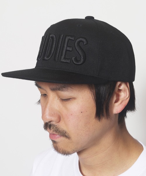 RUDIE'S（ルーディーズ）の「PHAT SNAPBACK CAP (RENEWAL)（キャップ・メンズ・ブラック×ホワイト/ブラック×レッド/ブラック×グリーン/ブラック×ブラック/ブラック×ブルー・FREE）」の8枚目の写真