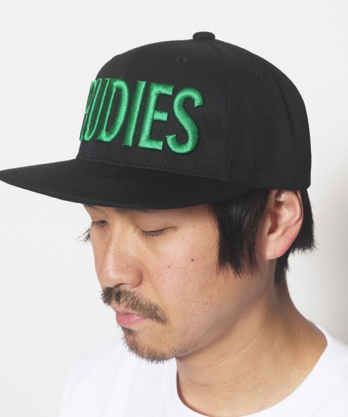 RUDIE'S（ルーディーズ）の「PHAT SNAPBACK CAP (RENEWAL)（キャップ・メンズ・ブラック×ホワイト/ブラック×レッド/ブラック×グリーン/ブラック×ブラック/ブラック×ブルー・FREE）」の20枚目の写真