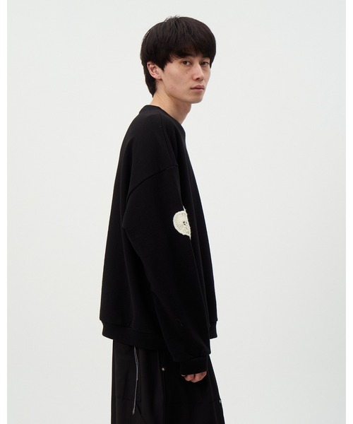 DISCOVERED（ディスカバード）の「PLAYCARD CROCHET MOTIF SWEAT（スウェット・メンズ・ブラック/グレー・SMALL/LARGE）」の7枚目の写真