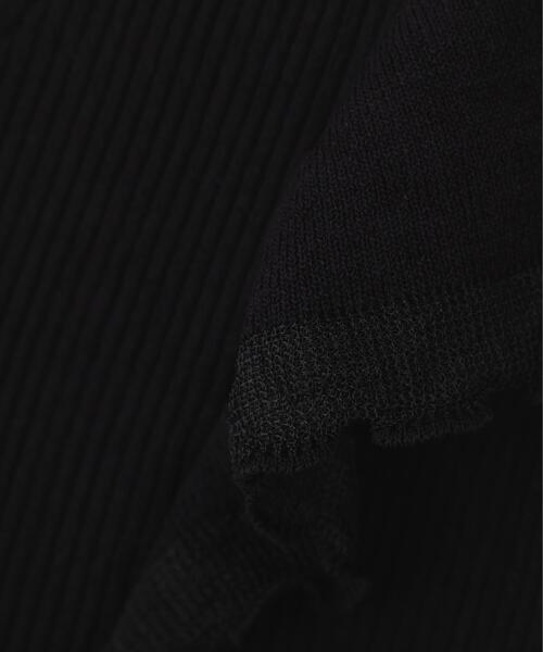PROPORTION BODY DRESSING(プロポーションボディドレッシング)の「部分シアーラッフルニット / 1216170407(ニット/セーター・レディース・ホワイト系その他/ブラック/イエロー・MEDIUM/SMALL)」の6枚目の写真