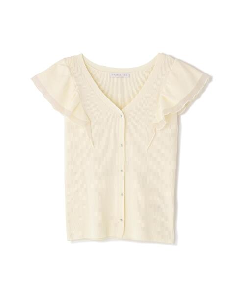 PROPORTION BODY DRESSING(プロポーションボディドレッシング)の「部分シアーラッフルニット / 1216170407(ニット/セーター・レディース・ホワイト系その他/ブラック/イエロー・MEDIUM/SMALL)」の7枚目の写真
