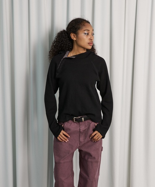 FTW(エフティダブリュー)の「THERMAL HOODIE(パーカー・レディース・グリーン/グレー/ブラック・SMALL/MEDIUM/LARGE)」の6枚目の写真