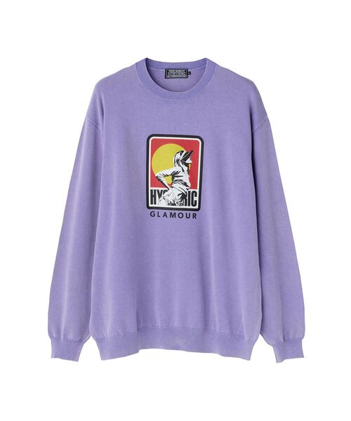 HYSTERIC GLAMOUR（ヒステリックグラマー）の「HYSTERIC SUN GIRL セーター（ニット/セーター・メンズ・レッド/パープル/ブラック・MEDIUM/SMALL/X-LARGE/LARGE）」の3枚目の写真