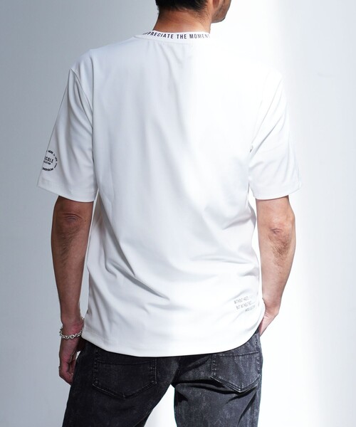 NICOLE selection(ニコルセレクション)の「ロゴプリントハンソデクルーネック(Tシャツ/カットソー・メンズ・ホワイト/ブルー/ブラック・L/XL/M)」の6枚目の写真