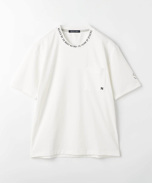 NICOLE selection(ニコルセレクション)の「ロゴプリントハンソデクルーネック(Tシャツ/カットソー・メンズ・ホワイト/ブルー/ブラック・L/XL/M)」の19枚目の写真