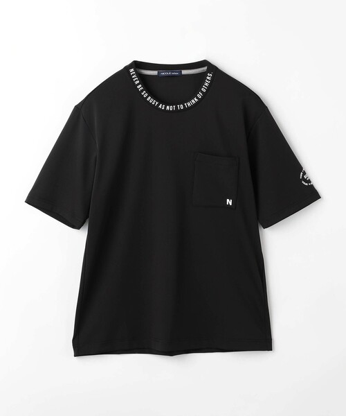 NICOLE selection(ニコルセレクション)の「ロゴプリントハンソデクルーネック(Tシャツ/カットソー・メンズ・ホワイト/ブルー/ブラック・L/XL/M)」の20枚目の写真
