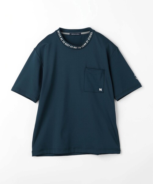 NICOLE selection(ニコルセレクション)の「ロゴプリントハンソデクルーネック(Tシャツ/カットソー・メンズ・ホワイト/ブルー/ブラック・L/XL/M)」の21枚目の写真