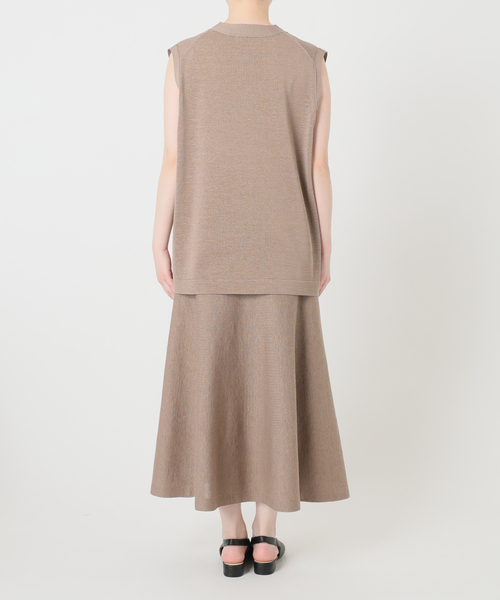 SLOBE IENA(スローブイエナ)の「《セットアップ対応可》コットンポリ ニットジレ(ベスト・レディース・ベージュ/チャコールグレー・FREE)」の22枚目の写真