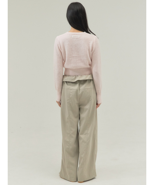Sorry,Too Much Love(ソーリートゥーマッチラブ)の「Drawstring Relaxed Fit Slacks_Beige(スラックス・レディース・その他・FREE)」の4枚目の写真