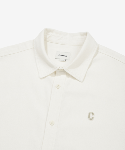 COVERNAT(カバーナット)の「Cロゴデニムハーフシャツホワイト(シャツ/ブラウス・メンズ・その他・X-SMALL/SMALL/MEDIUM/LARGE/X-LARGE/XX-LARGE)」の6枚目の写真
