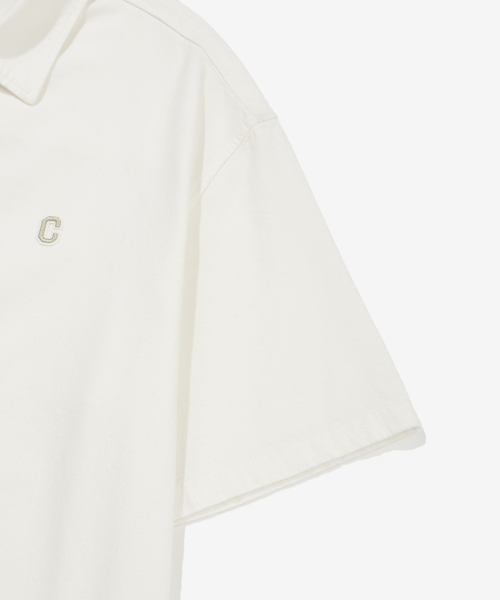 COVERNAT(カバーナット)の「Cロゴデニムハーフシャツホワイト(シャツ/ブラウス・メンズ・その他・X-SMALL/SMALL/MEDIUM/LARGE/X-LARGE/XX-LARGE)」の4枚目の写真