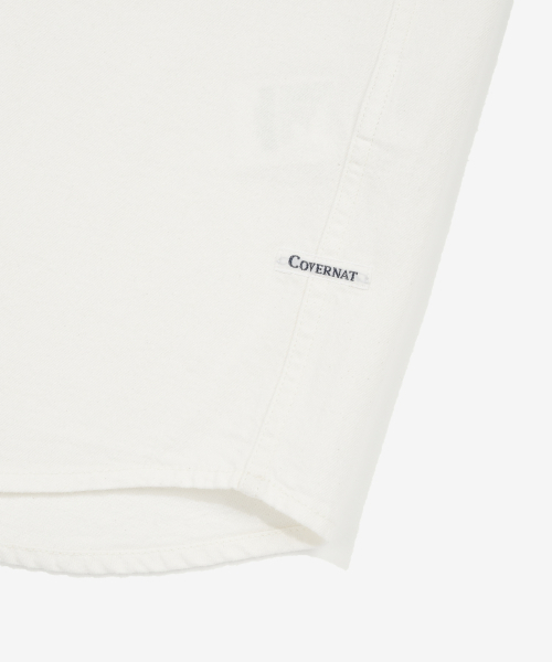 COVERNAT(カバーナット)の「Cロゴデニムハーフシャツホワイト(シャツ/ブラウス・メンズ・その他・X-SMALL/SMALL/MEDIUM/LARGE/X-LARGE/XX-LARGE)」の2枚目の写真