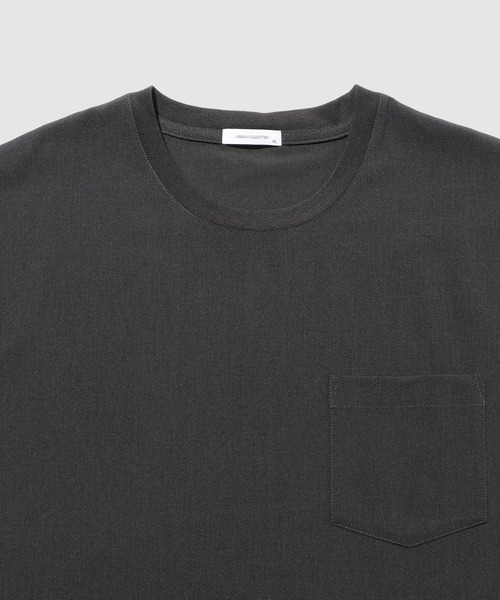 URBAN COLLECTION（アーバンコレクション）の「URVAN COLECTION エアリネンカラミ織りリラックスフィットTシャツ（Tシャツ/カットソー・メンズ・ブラック/グレー/ベージュ・XL/L/M/S）」の8枚目の写真