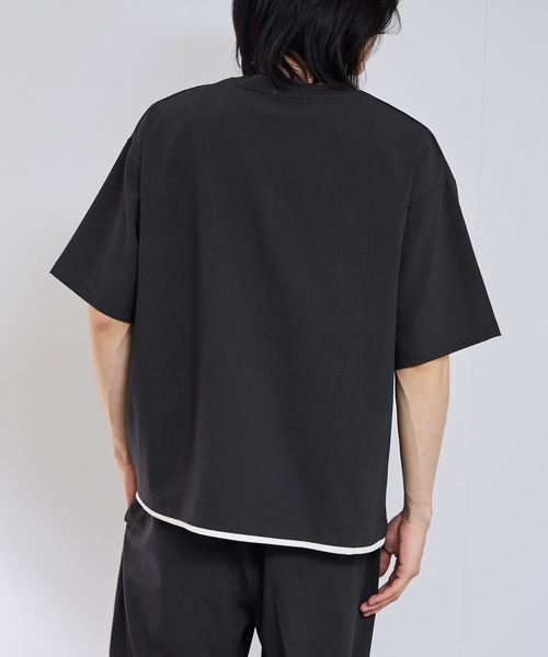 URBAN COLLECTION（アーバンコレクション）の「URVAN COLECTION エアリネンカラミ織りリラックスフィットTシャツ（Tシャツ/カットソー・メンズ・ブラック/グレー/ベージュ・XL/L/M/S）」の20枚目の写真