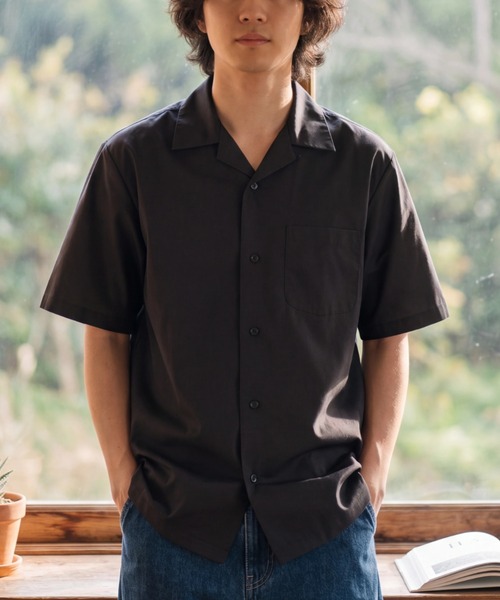 HILTON(ヒルトン)の「【T18】【HILTON/ヒルトン】SOLID CAMPER SHIRT(シャツ/ブラウス・メンズ・ブルー/ブラック/グレー/ターコイズブルー・SMALL/MEDIUM)」の2枚目の写真