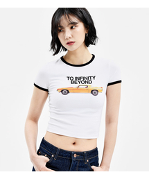 W INFINITY BEYOND RINGER TEE OFF WHITE