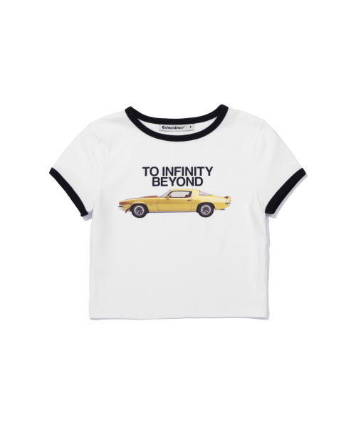 EXTRAORDINARY(エクストラオーディナリー)の「W INFINITY BEYOND RINGER TEE OFF WHITE(Tシャツ/カットソー・レディース・その他・F)」の2枚目の写真