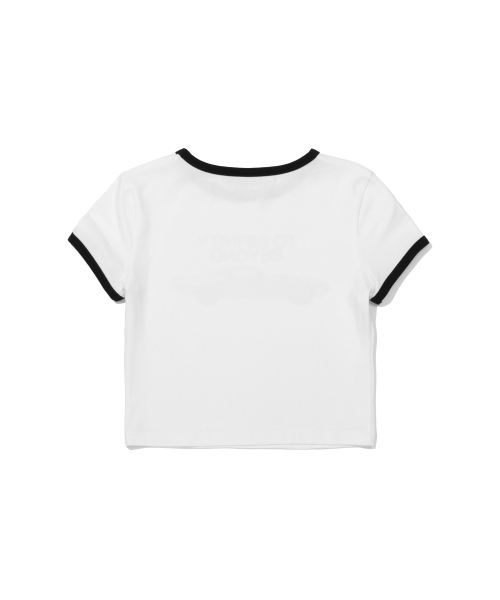 EXTRAORDINARY(エクストラオーディナリー)の「W INFINITY BEYOND RINGER TEE OFF WHITE(Tシャツ/カットソー・レディース・その他・F)」の3枚目の写真