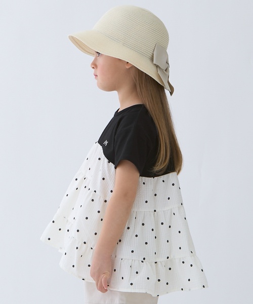 petit main(プティマイン)の「【リンク】ドッキングティアードTシャツ(Tシャツ/カットソー・キッズ・ネイビー/ラベンダー/レッド/ブラック/アイボリー・130cm/80cm/110cm/100cm/90cm/120cm)」の6枚目の写真