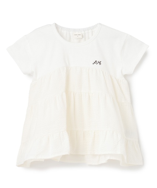 petit main(プティマイン)の「【リンク】ドッキングティアードTシャツ(Tシャツ/カットソー・キッズ・ネイビー/ラベンダー/レッド/ブラック/アイボリー・130cm/80cm/110cm/100cm/90cm/120cm)」の11枚目の写真