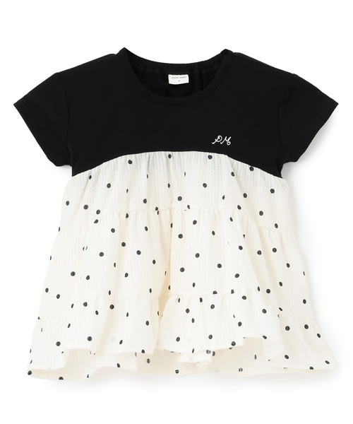 petit main(プティマイン)の「【リンク】ドッキングティアードTシャツ(Tシャツ/カットソー・キッズ・ネイビー/ラベンダー/レッド/ブラック/アイボリー・130cm/80cm/110cm/100cm/90cm/120cm)」の12枚目の写真
