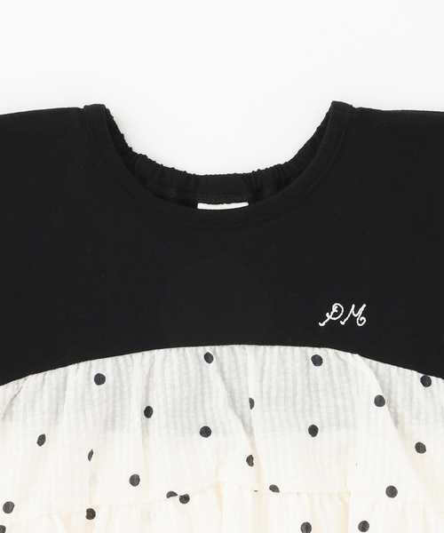 petit main(プティマイン)の「【リンク】ドッキングティアードTシャツ(Tシャツ/カットソー・キッズ・ネイビー/ラベンダー/レッド/ブラック/アイボリー・130cm/80cm/110cm/100cm/90cm/120cm)」の14枚目の写真
