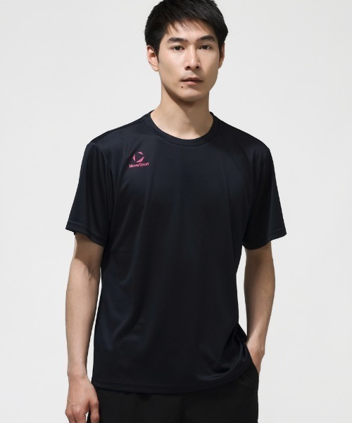 MoveSport（ムーブスポーツ）の「【別注】ムーブスポーツ  半袖Tシャツ 限定コラボ（Tシャツ/カットソー・メンズ・ブラック/ネイビー/ホワイト・M/L/LL/3L）」の5枚目の写真