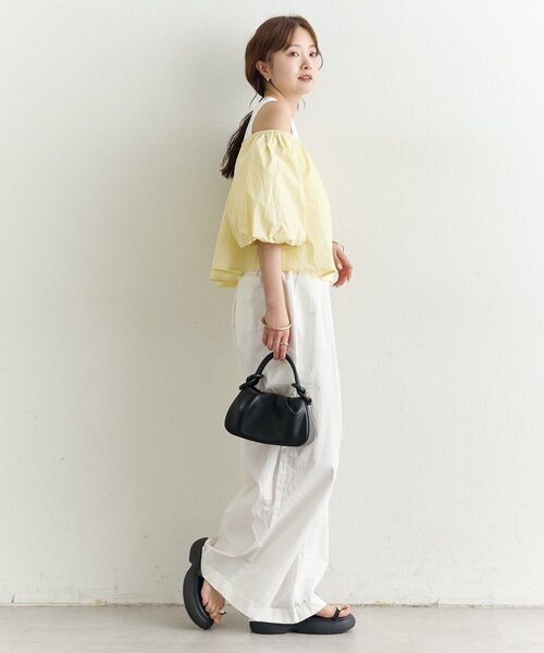 mystic(ミスティック)の「オフショル袖バルーンブラウス(シャツ/ブラウス・レディース・イエロー/ブラック/オフホワイト・FREE)」の14枚目の写真