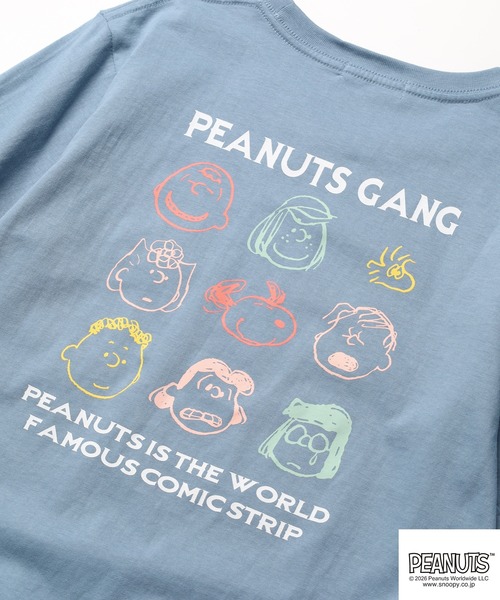 PEANUTS(ピーナッツ)の「PEANUTSプリント/刺繍Tシャツ 半袖(Tシャツ/カットソー・レディース・オフホワイト/ピンクベージュ/ホワイト系/ブルーグレー/ネイビー/チャコール・LL/M/L)」の20枚目の写真