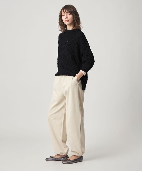 Steven Alan(スティーブンアラン)の「<ONICA × Steven Alan>COTTON JUMPER HALF SLEEVE KINT/ニット(ニット/セーター・レディース・オフホワイト/ブラック/ターコイズブルー系・FREE)」の5枚目の写真