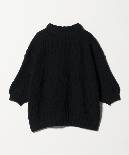 Steven Alan(スティーブンアラン)の「<ONICA × Steven Alan>COTTON JUMPER HALF SLEEVE KINT/ニット(ニット/セーター・レディース・オフホワイト/ブラック/ターコイズブルー系・FREE)」の16枚目の写真