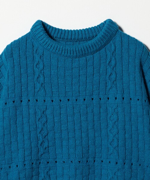 Steven Alan(スティーブンアラン)の「<ONICA × Steven Alan>COTTON JUMPER HALF SLEEVE KINT/ニット(ニット/セーター・レディース・オフホワイト/ブラック/ターコイズブルー系・FREE)」の21枚目の写真