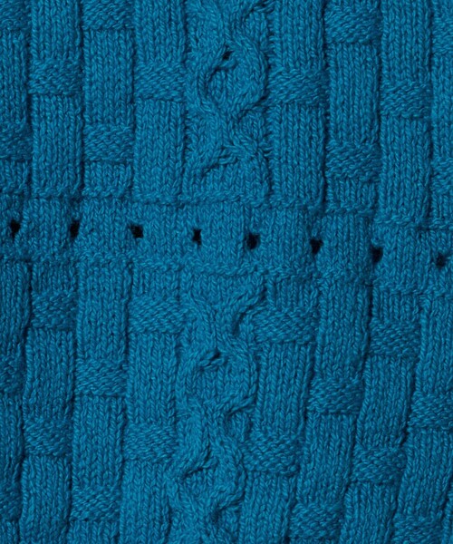 Steven Alan(スティーブンアラン)の「<ONICA × Steven Alan>COTTON JUMPER HALF SLEEVE KINT/ニット(ニット/セーター・レディース・オフホワイト/ブラック/ターコイズブルー系・FREE)」の22枚目の写真