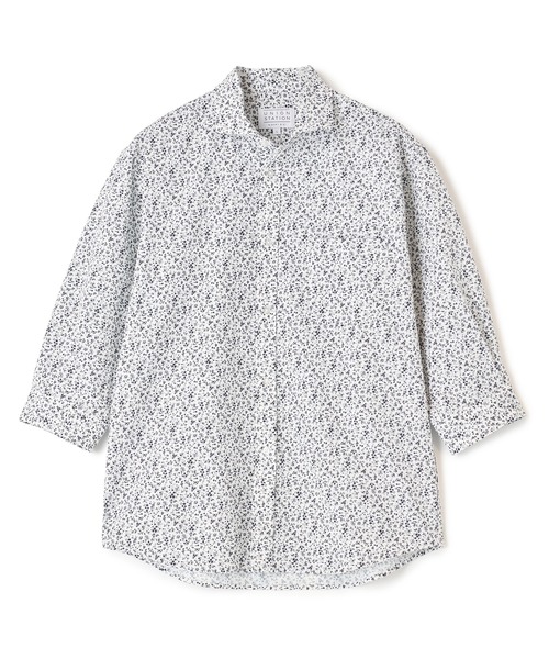 UNION STATION（ユニオンステーション）の「プリントシアサッカークロップドスリーブシャツ＜ハンドウォッシャブル・軽量・通気性＞（シャツ/ブラウス・メンズ・ブルー/その他/ベージュ/ネイビー/ミント・S/M/L/LL）」の7枚目の写真