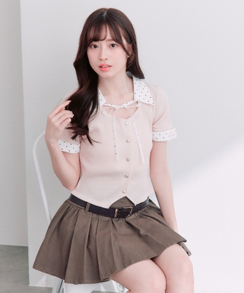 セール 着回し力 シャツレイヤードトップス シャツ ブラウス OLIVE des OLIVE オリーブデオリーブ のファッション通販