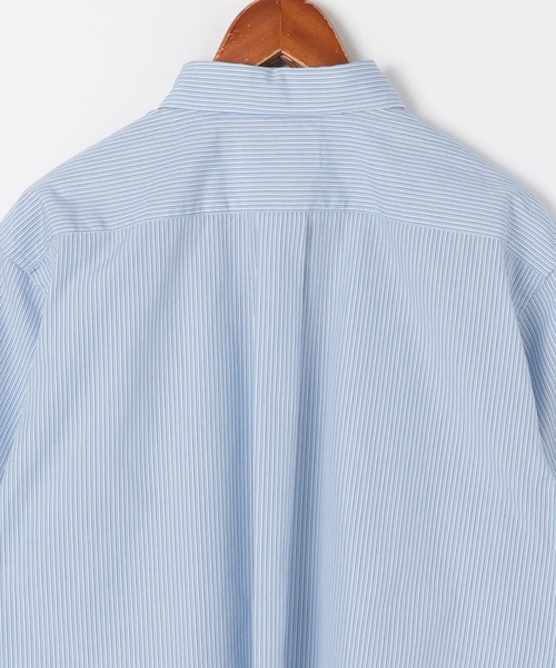 GYMPHLEX（ジムフレックス）の「【GYMPHLEX(ジムフレックス)】ショートボタンダウンシャツ BLUE（シャツ/ブラウス・レディース・ブルー・MEDIUM）」の7枚目の写真
