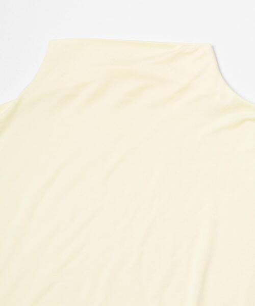 SENSE OF PLACE by URBAN RESEARCH(センスオブプレイスバイアーバンリサーチ)の「ソフトハイネックTシャツ(半袖)(Tシャツ/カットソー・レディース・アイボリー/ブルー/ダークグレー・ONE)」の4枚目の写真