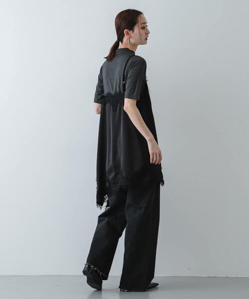 SENSE OF PLACE by URBAN RESEARCH(センスオブプレイスバイアーバンリサーチ)の「ソフトハイネックTシャツ(半袖)(Tシャツ/カットソー・レディース・アイボリー/ブルー/ダークグレー・ONE)」の21枚目の写真