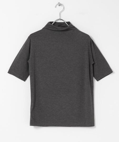 SENSE OF PLACE by URBAN RESEARCH(センスオブプレイスバイアーバンリサーチ)の「ソフトハイネックTシャツ(半袖)(Tシャツ/カットソー・レディース・アイボリー/ブルー/ダークグレー・ONE)」の20枚目の写真