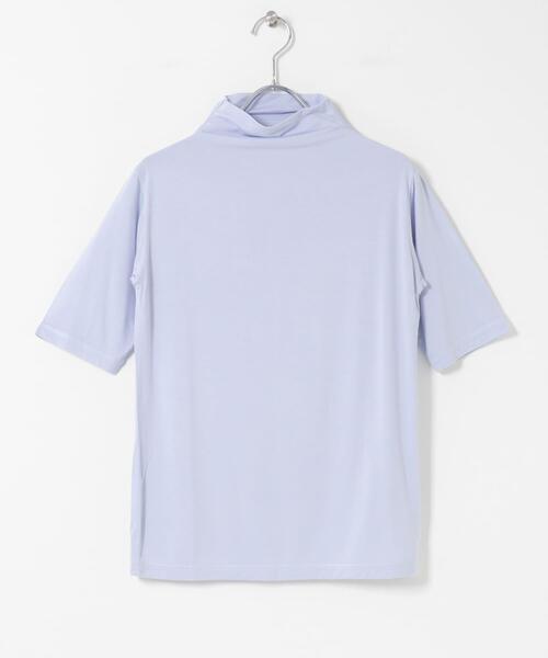 SENSE OF PLACE by URBAN RESEARCH(センスオブプレイスバイアーバンリサーチ)の「ソフトハイネックTシャツ(半袖)(Tシャツ/カットソー・レディース・アイボリー/ブルー/ダークグレー・ONE)」の12枚目の写真
