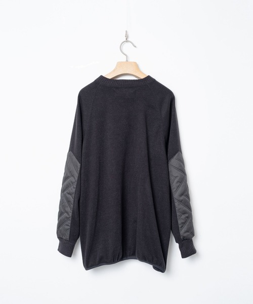 bedsidedrama（ベットサイドドラマ）の「BEDSIDEDRAMA/ベッドサイドドラマ/Quilt Patch Pulover（スウェット・レディース・グレー/ブラック・2/1）」の11枚目の写真